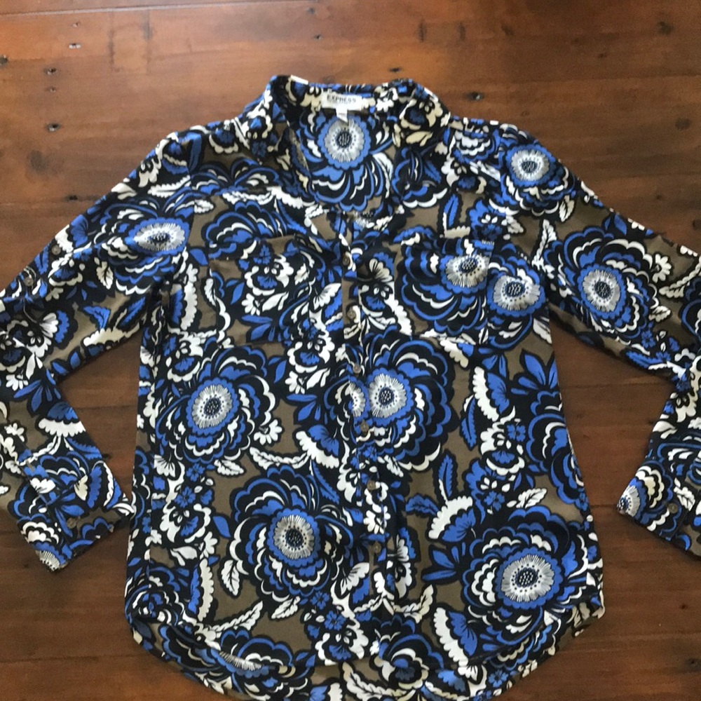 Express Portofino Shirt Button Down Blouse